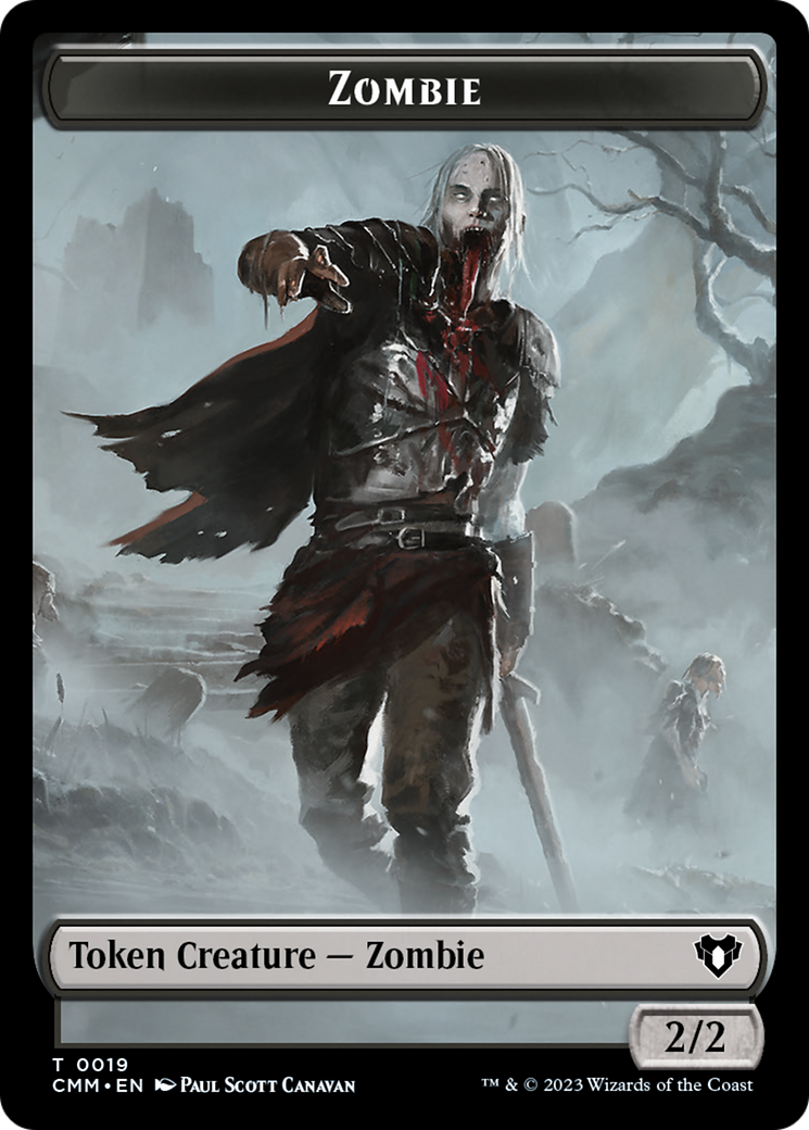 Zombie Token (19) [Commander Masters Tokens] | D20 Games