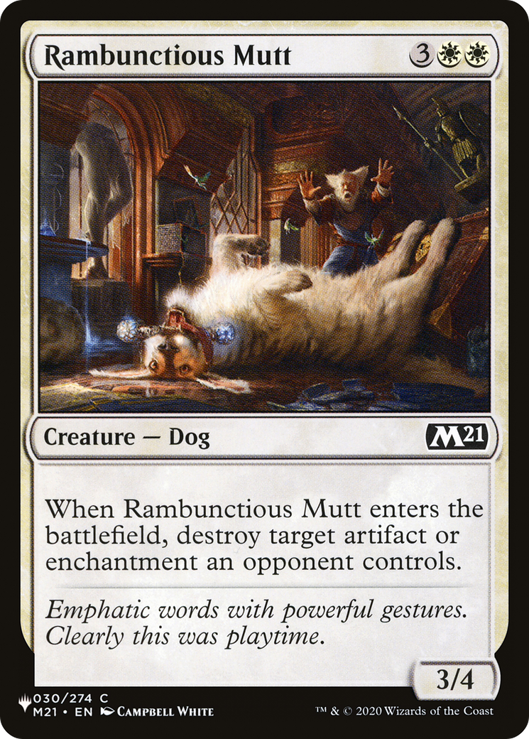 Rambunctious Mutt [The List Reprints] | D20 Games