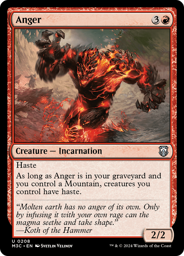 Anger [Modern Horizons 3 Commander] | D20 Games