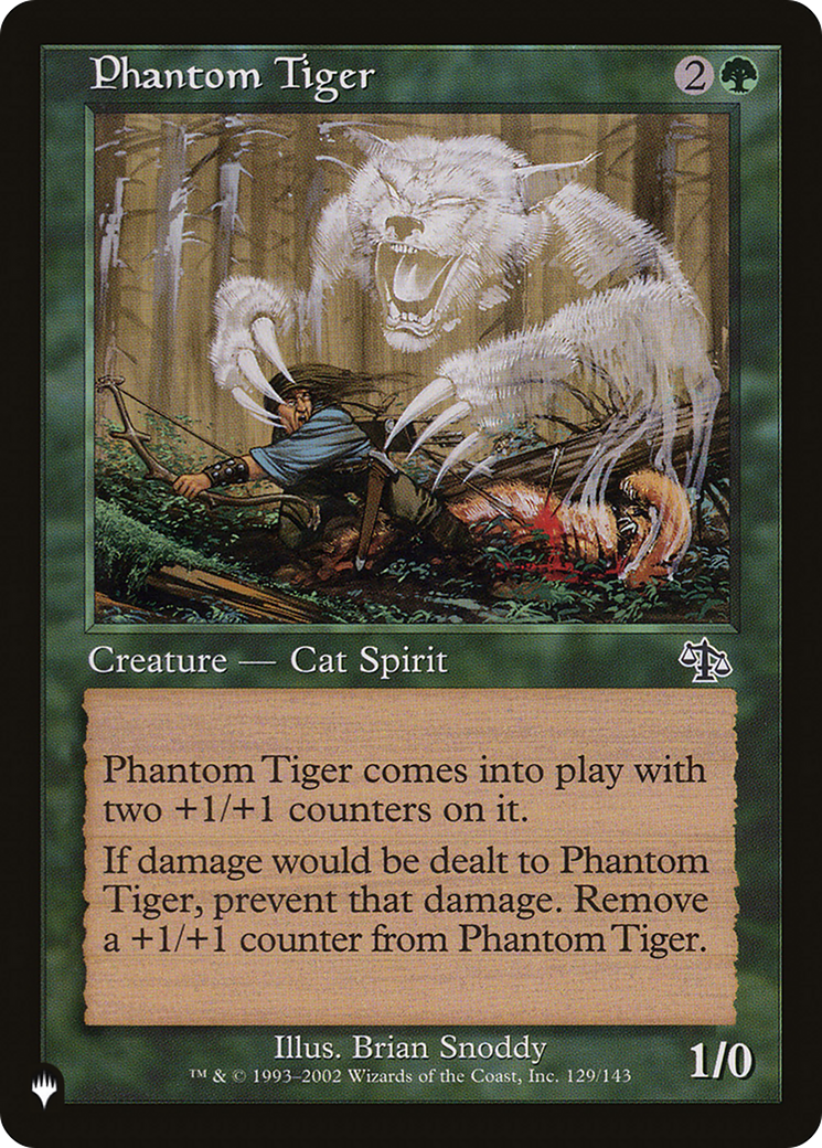 Phantom Tiger [The List Reprints] | D20 Games