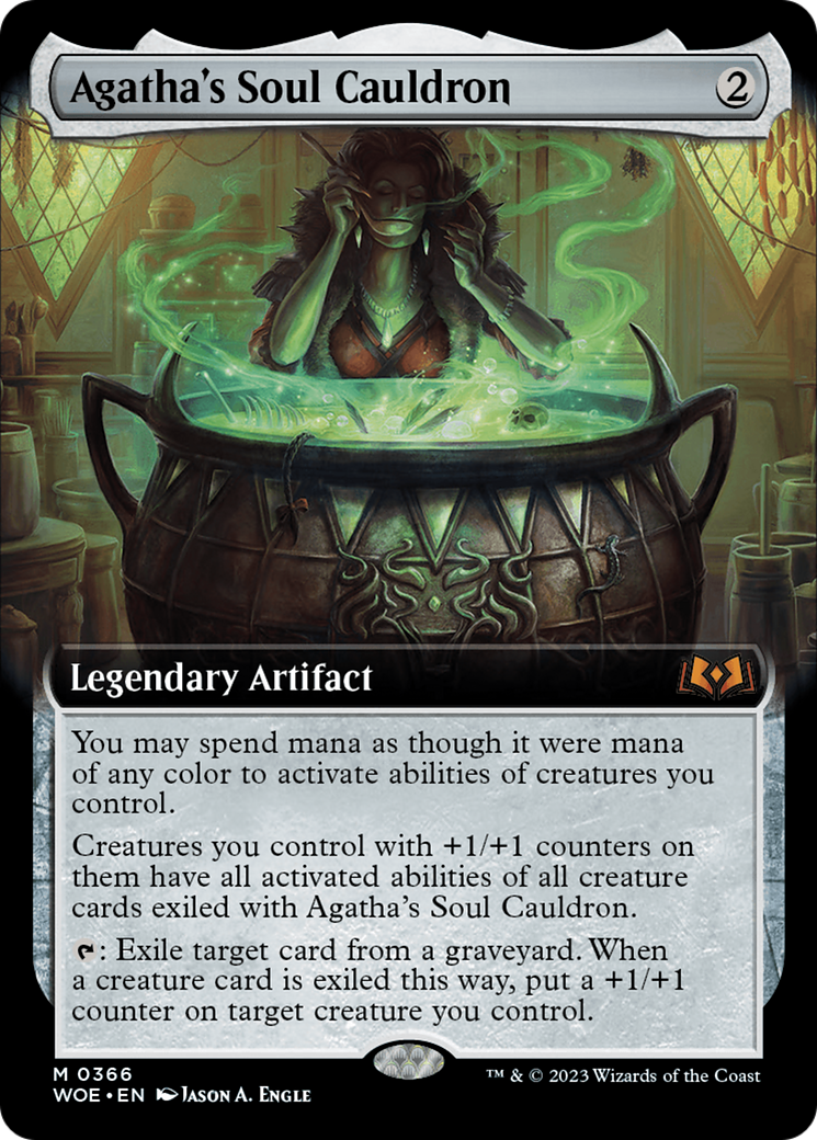 Agatha's Soul Cauldron (Extended Art) [Wilds of Eldraine] | D20 Games