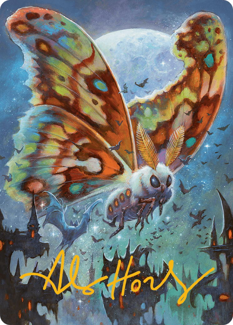 Luminous Broodmoth Art Card (Gold-Stamped Signature) [Bloomburrow Art Series] | D20 Games