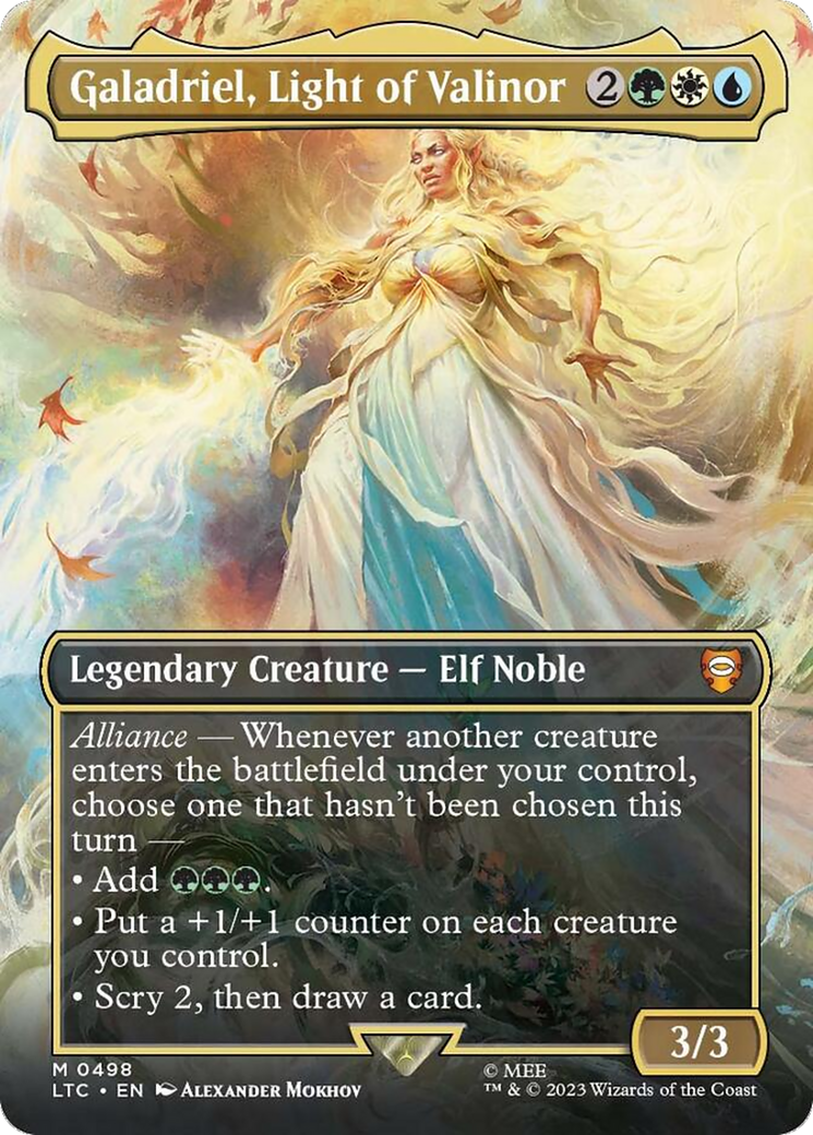 Galadriel, Light of Valinor (Borderless) [The Lord of the Rings: Tales of Middle-Earth Commander] | D20 Games