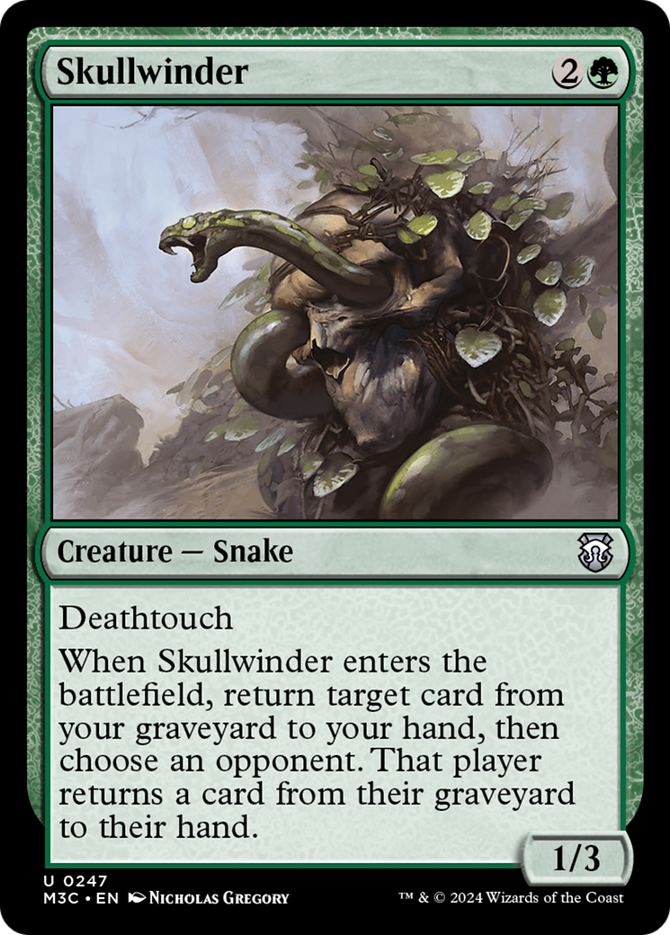 Skullwinder (Ripple Foil) [Modern Horizons 3 Commander] | D20 Games