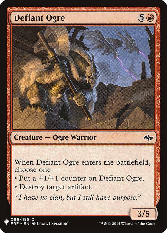 Defiant Ogre [Mystery Booster] | D20 Games