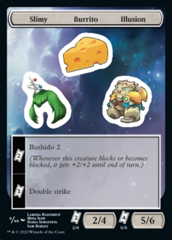Slimy Burrito Illusion [Unfinity Stickers] | D20 Games