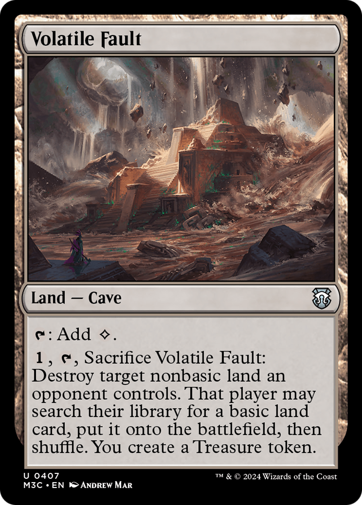 Volatile Fault (Ripple Foil) [Modern Horizons 3 Commander] | D20 Games