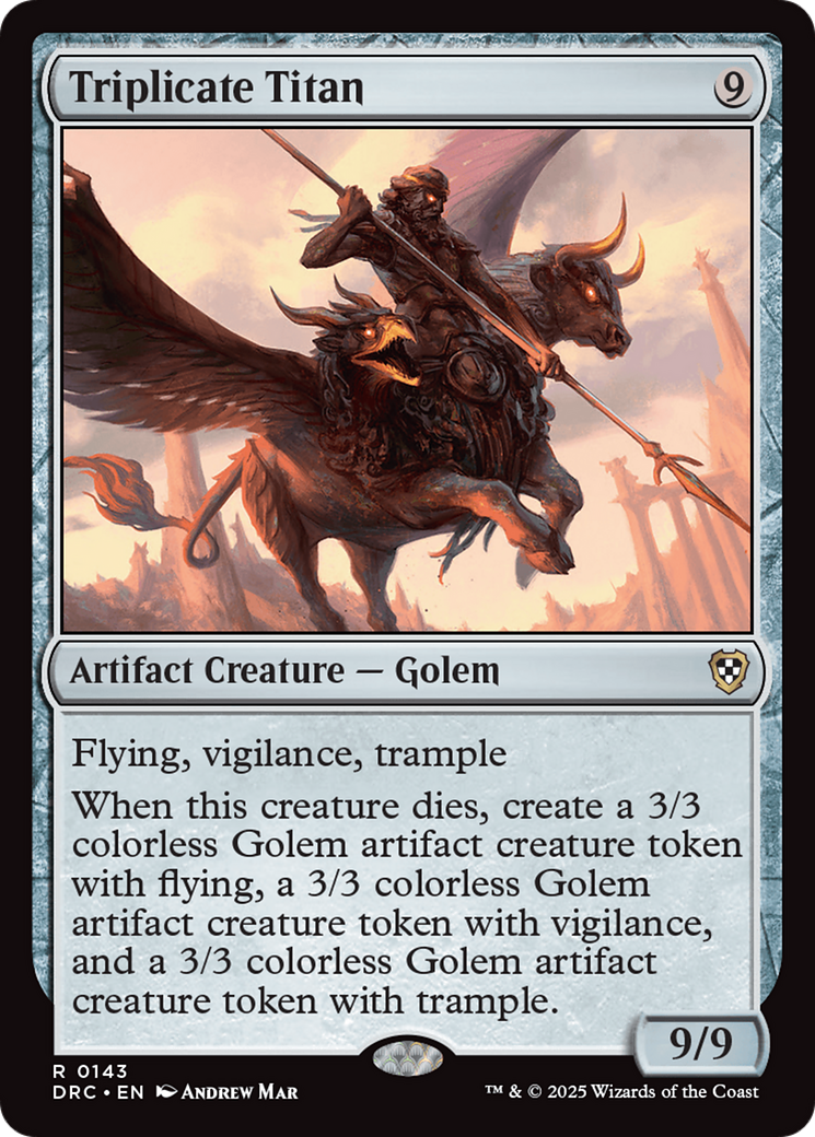 Triplicate Titan [Aetherdrift Commander] | D20 Games