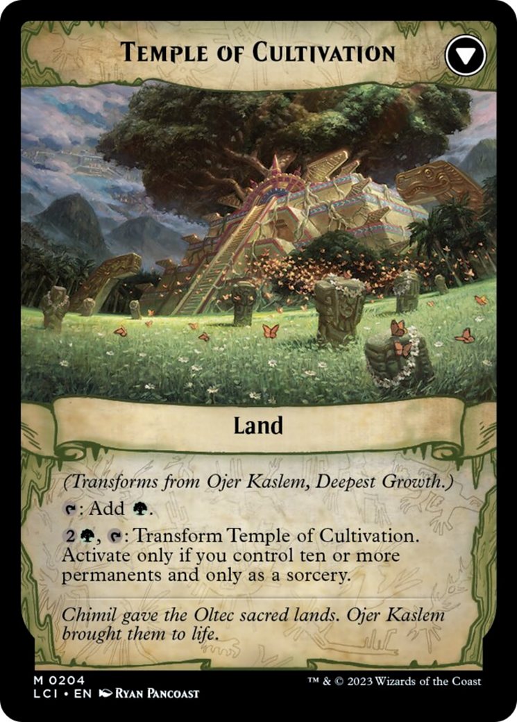 Ojer Kaslem, Deepest Growth // Temple of Cultivation [The Lost Caverns of Ixalan] | D20 Games