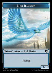 Thopter // Bird Illusion Double-Sided Token [Commander Masters Tokens] | D20 Games