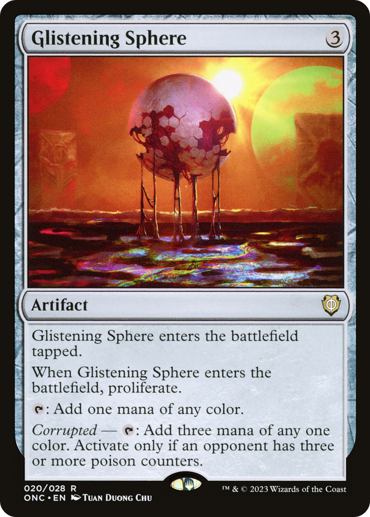 Glistening Sphere [Phyrexia: All Will Be One Commander] | D20 Games