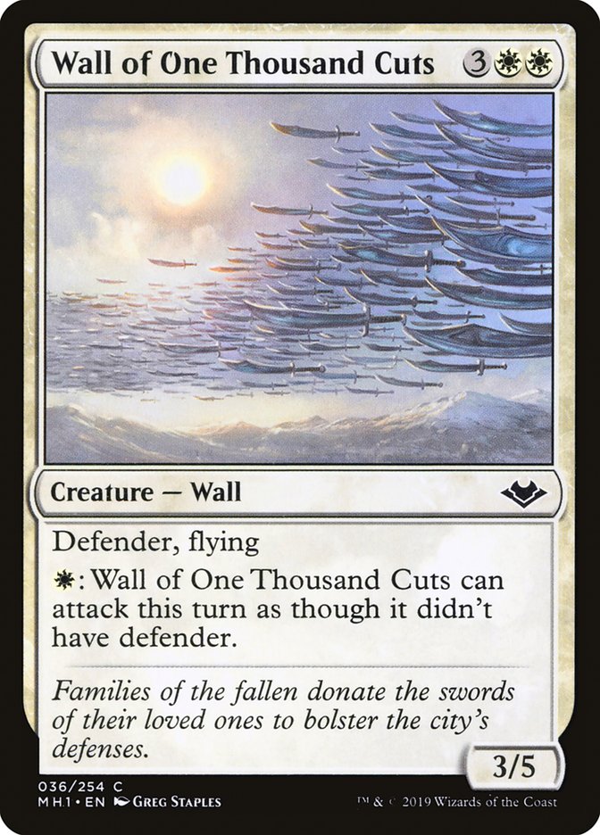 Wall of One Thousand Cuts [Modern Horizons] | D20 Games