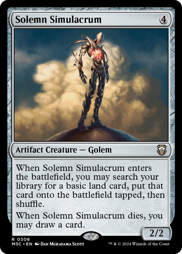 Solemn Simulacrum [Modern Horizons 3 Commander] | D20 Games