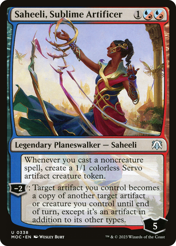 Saheeli, Sublime Artificer [March of the Machine Commander] | D20 Games