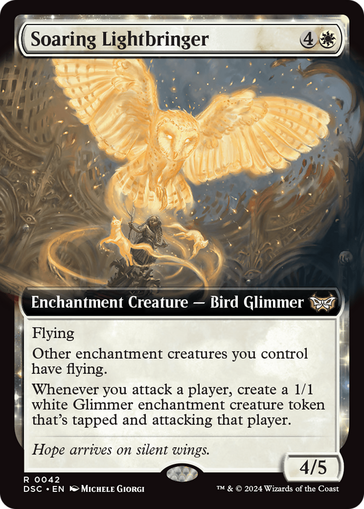 Soaring Lightbringer (Extended Art) [Duskmourn: House of Horror Commander] | D20 Games