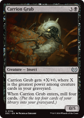 Carrion Grub [Duskmourn: House of Horror Commander] | D20 Games