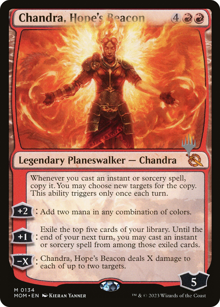 Chandra, Hope's Beacon (Promo Pack) [March of the Machine Promos] | D20 Games