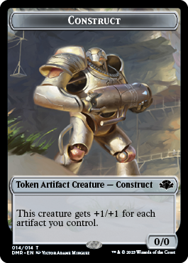 Insect // Construct Double-Sided Token [Dominaria Remastered Tokens] | D20 Games