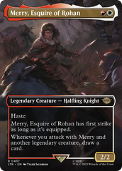 Merry, Esquire of Rohan (Borderless Alternate Art) [The Lord of the Rings: Tales of Middle-Earth] | D20 Games