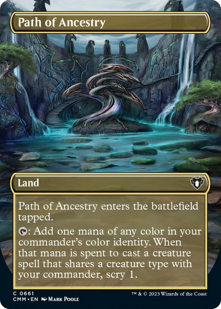 Path of Ancestry (Borderless Alternate Art) [Commander Masters] | D20 Games