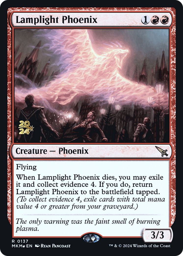 Lamplight Phoenix [Murders at Karlov Manor Prerelease Promos] | D20 Games