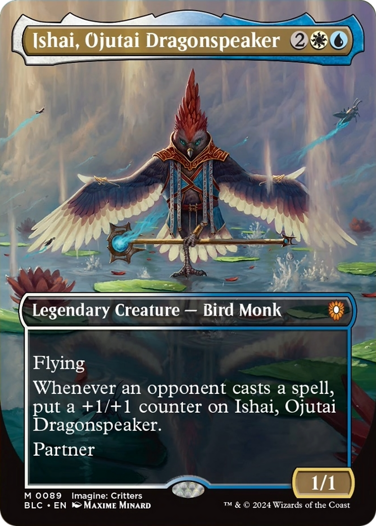 Ishai, Ojutai Dragonspeaker (Borderless) [Bloomburrow Commander] | D20 Games