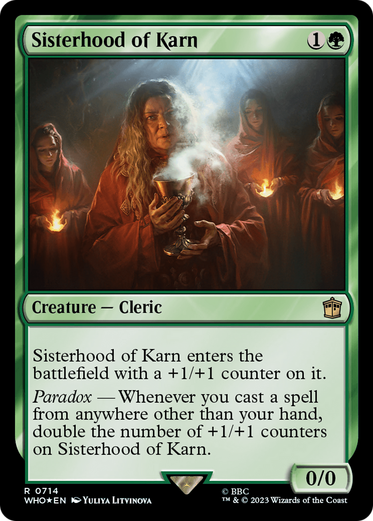 Sisterhood of Karn (Surge Foil) [Doctor Who] | D20 Games