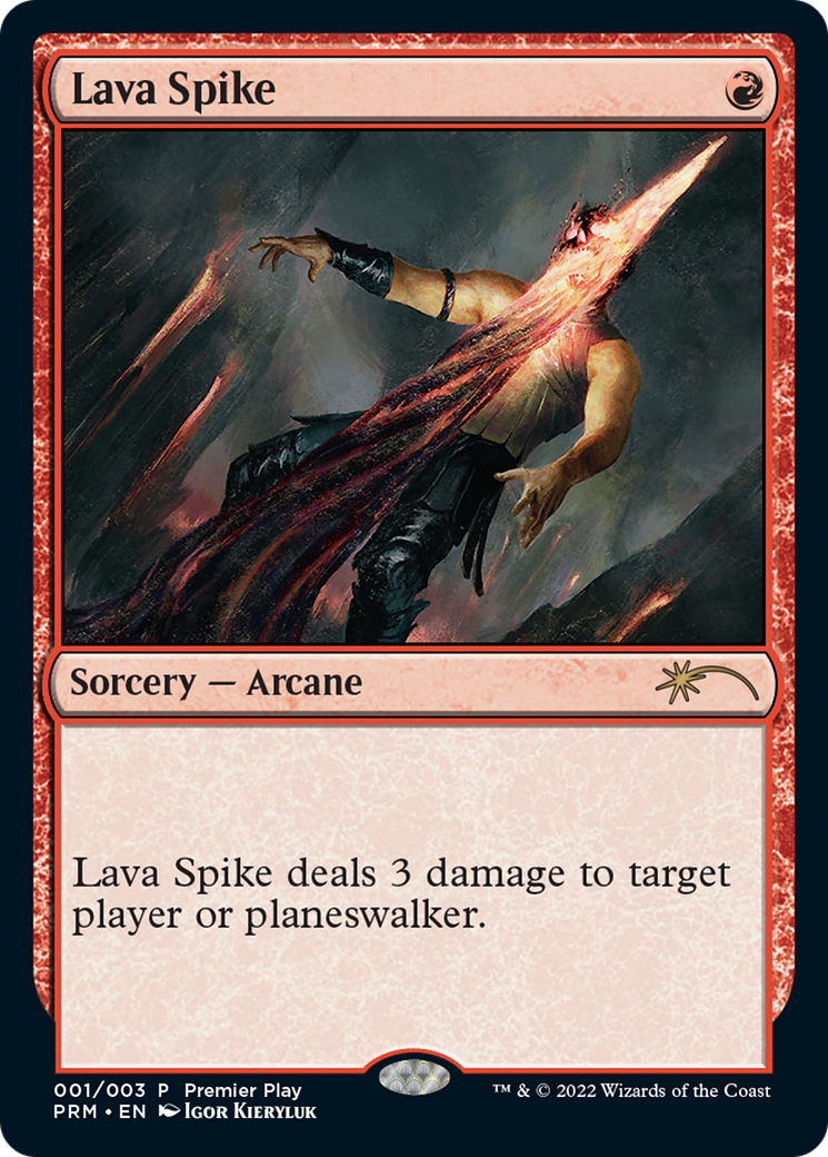 Lava Spike (Premier Play) [Pro Tour Promos] | D20 Games