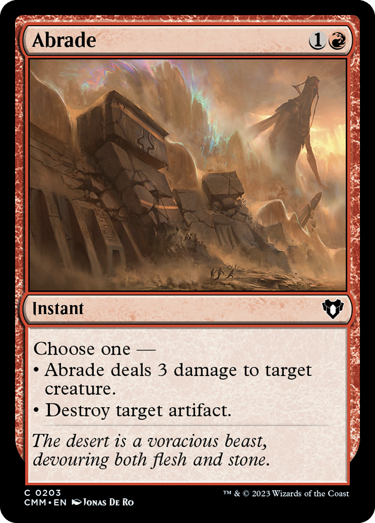 Abrade [Commander Masters] | D20 Games