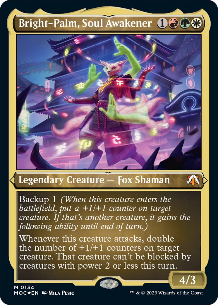 Bright-Palm, Soul Awakener (Display Commander) [March of the Machine Commander] | D20 Games