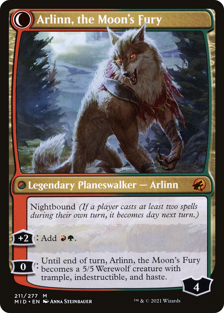 Arlinn, the Pack's Hope // Arlinn, the Moon's Fury [Secret Lair: From Cute to Brute] | D20 Games