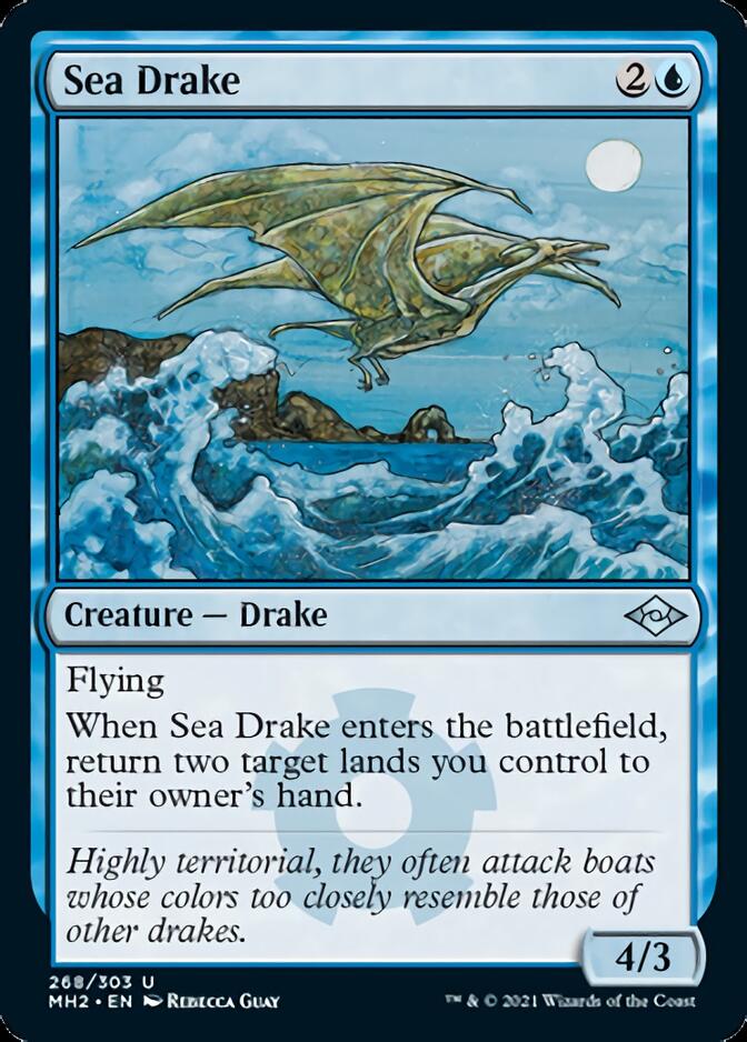 Sea Drake (Foil Etched) [Modern Horizons 2] | D20 Games