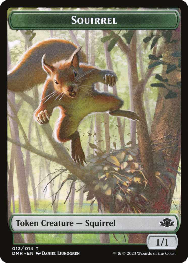 Squirrel Token [Dominaria Remastered Tokens] | D20 Games