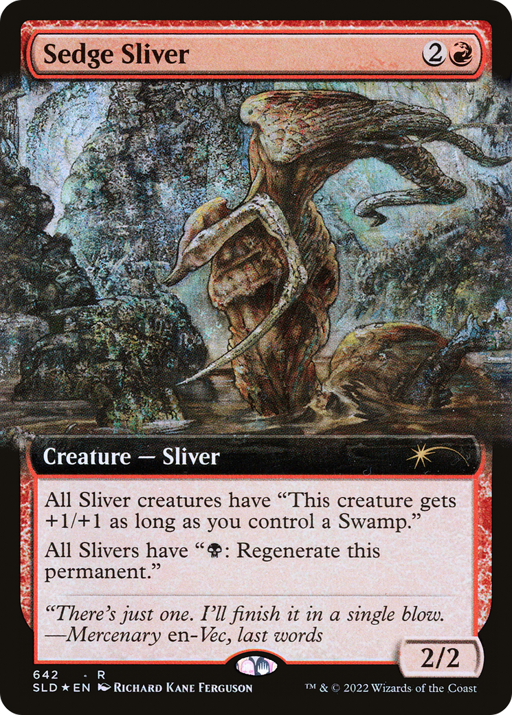 Sedge Sliver (Extended Art) [Secret Lair Drop Promos] | D20 Games