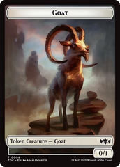 Plant // Goat Double-Sided Token [Tarkir: Dragonstorm Commander Tokens] | D20 Games