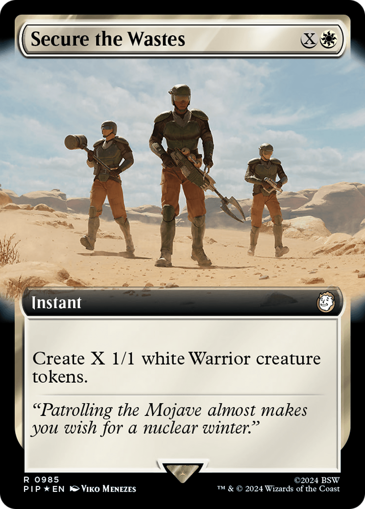 Secure the Wastes (Extended Art) (Surge Foil) [Fallout] | D20 Games