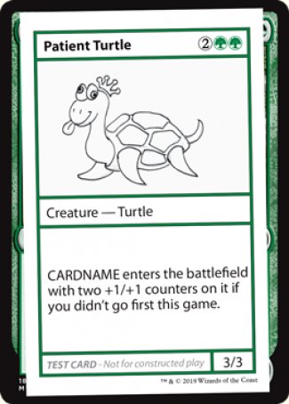 Patient Turtle (2021 Edition) [Mystery Booster Playtest Cards] | D20 Games