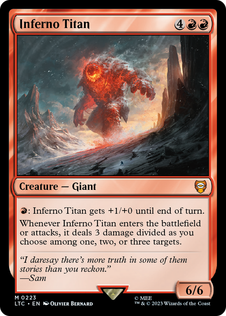 Inferno Titan [The Lord of the Rings: Tales of Middle-Earth Commander] | D20 Games