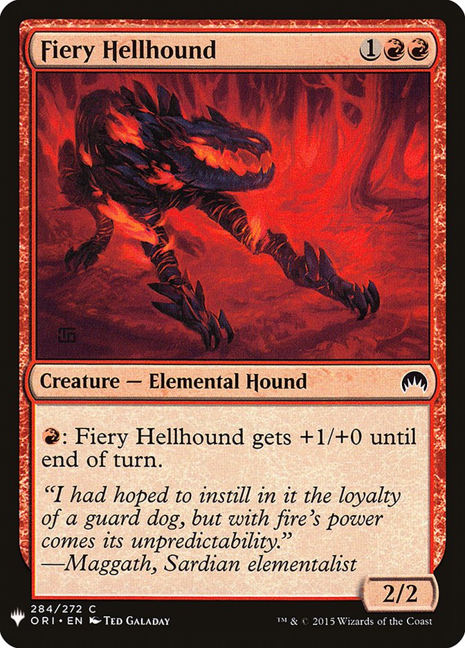 Fiery Hellhound [Mystery Booster] | D20 Games