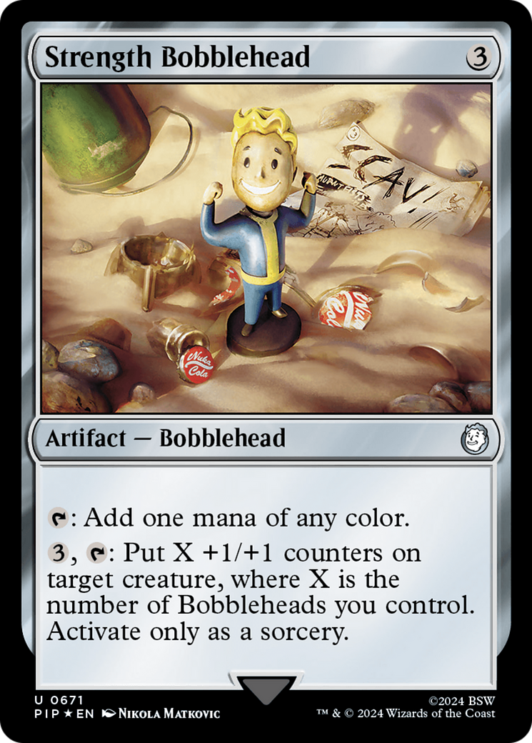 Strength Bobblehead (Surge Foil) [Fallout] | D20 Games