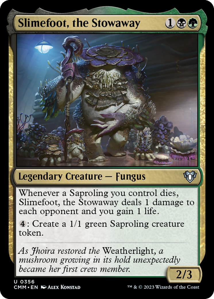 Slimefoot, the Stowaway [Commander Masters] | D20 Games