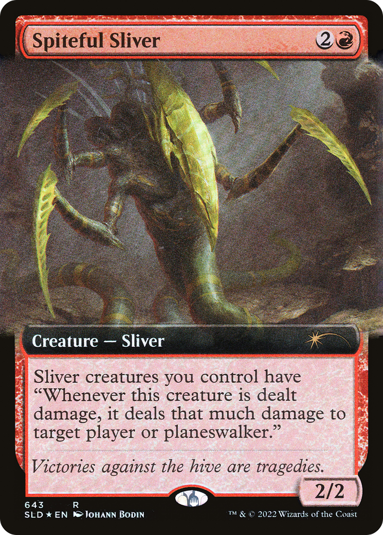 Spiteful Sliver (Extended Art) [Secret Lair Drop Promos] | D20 Games