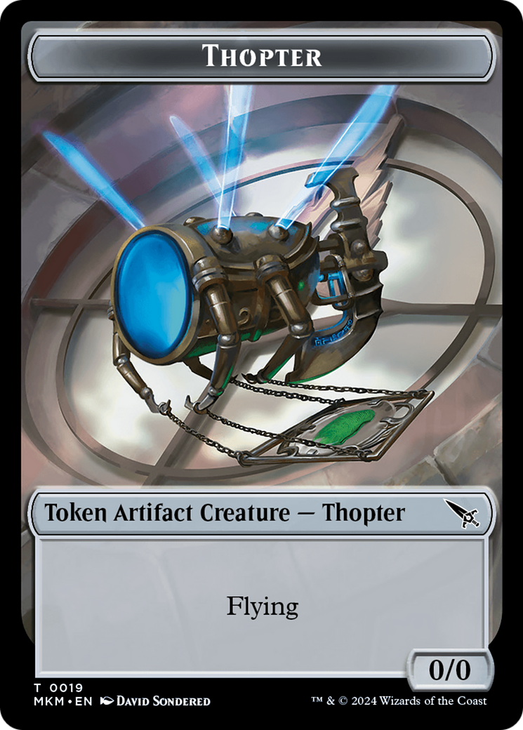 Thopter Token (0019) [Murders at Karlov Manor Tokens] | D20 Games