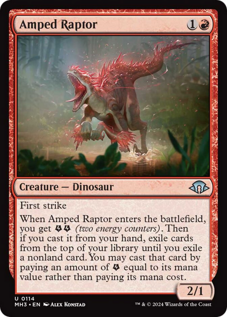 Amped Raptor [Modern Horizons 3] | D20 Games