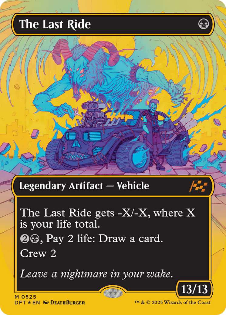 The Last Ride (Borderless) (First-Place Foil) [Aetherdrift] | D20 Games