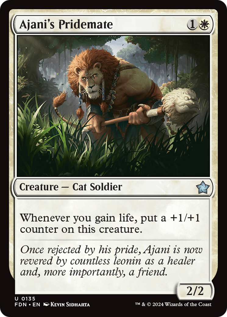 Ajani's Pridemate [Foundations] | D20 Games