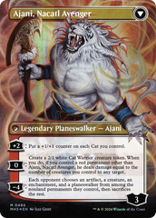 Ajani, Nacatl Pariah // Ajani, Nacatl Avenger (Borderless) (Textured Foil) [Modern Horizons 3] | D20 Games