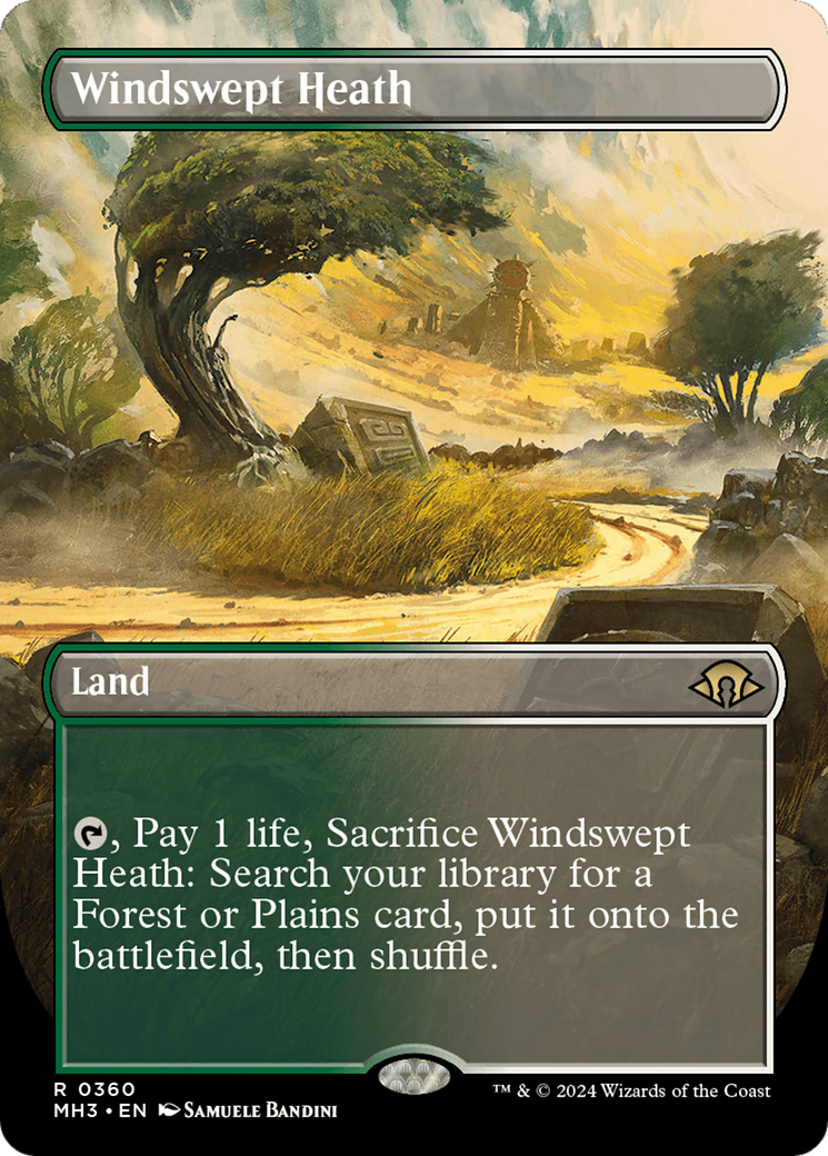 Windswept Heath (Borderless) [Modern Horizons 3] | D20 Games