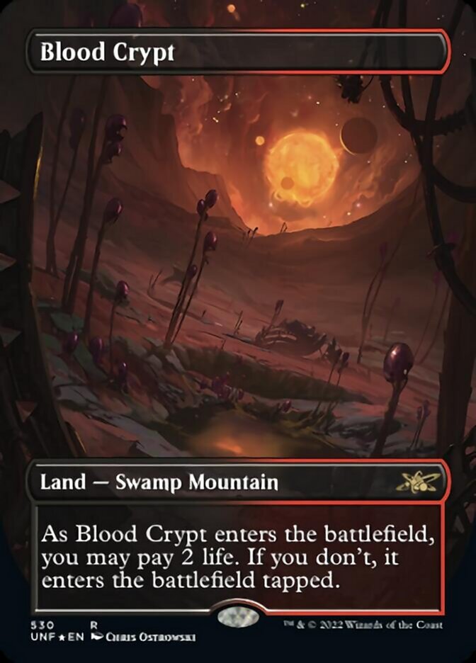 Blood Crypt (Borderless) (Galaxy Foil) [Unfinity] | D20 Games