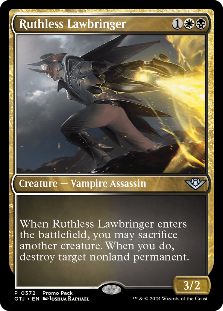 Ruthless Lawbringer (Promo Pack) [Outlaws of Thunder Junction Promos] | D20 Games